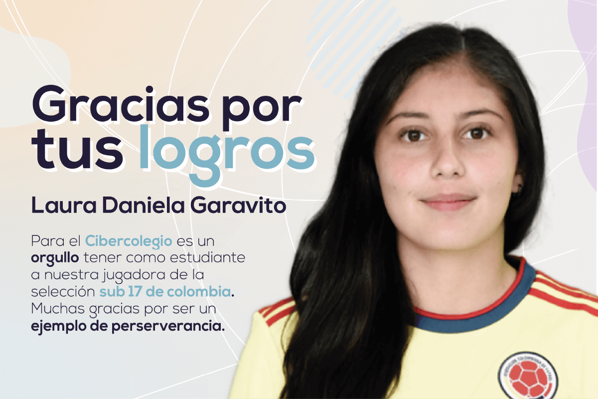 Estudiante Daniela Garavito con la camiseta de la selección de Colombia