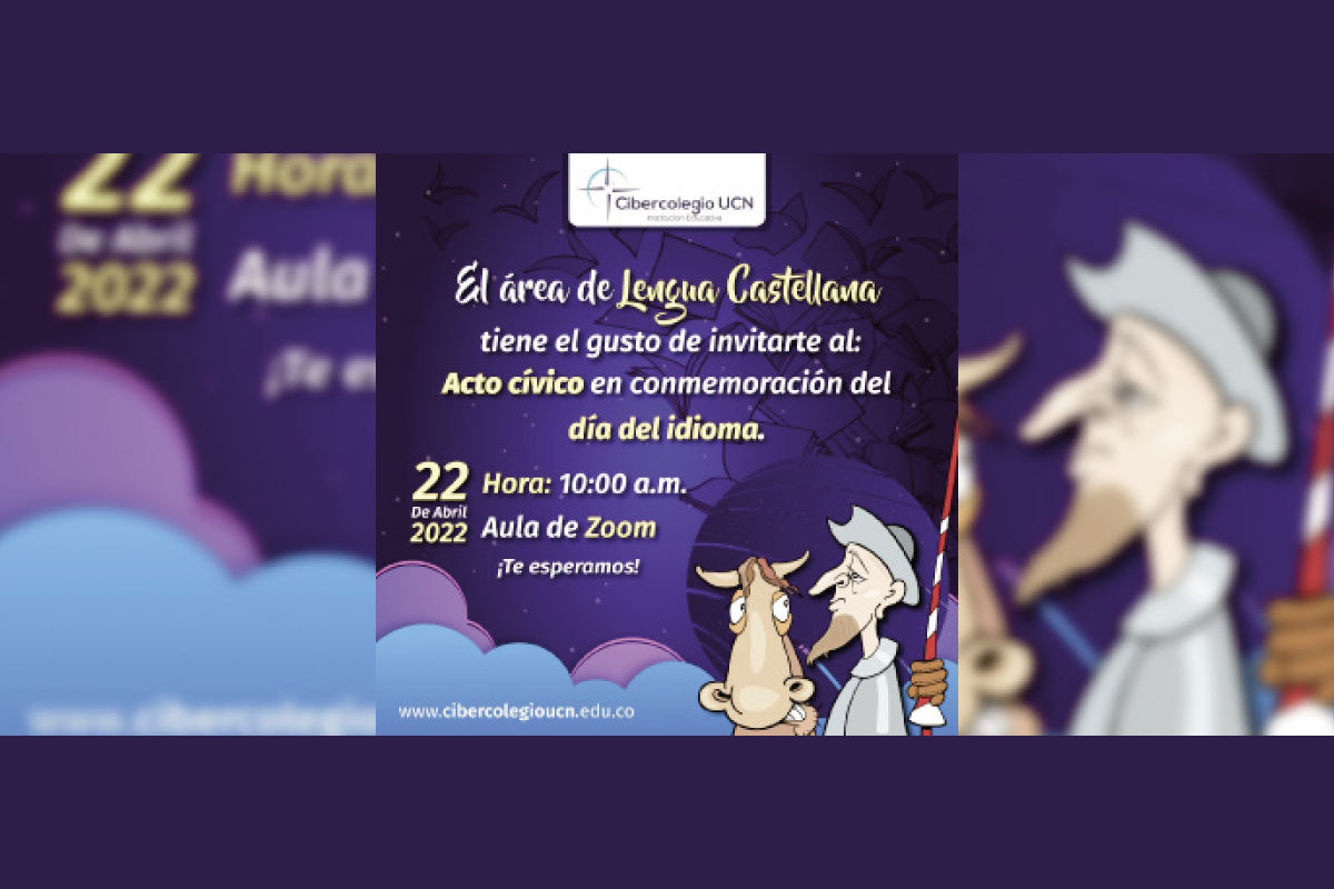 Imagen de la invitación al día del Idioma