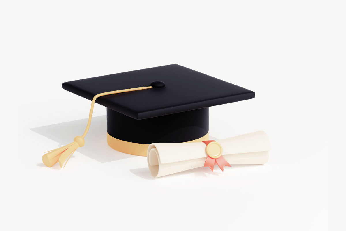 Imagen de un gorro de graduación