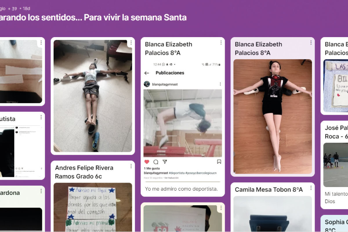 Imagen Padlet Preparando los sentidos para vivir la semana santa