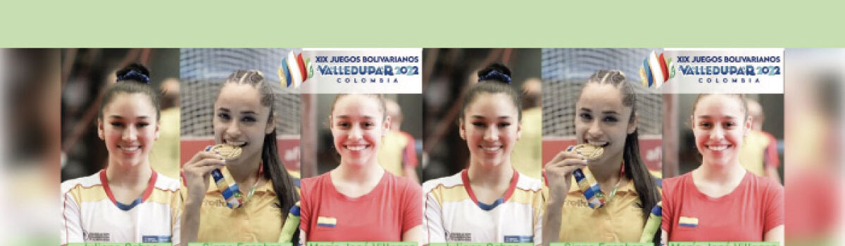 Fotografía de nuestras estudiantes Juliana Ochoa Henao y María José Villegas Jiménez, además de nuestra egresada Gina Escobar Betancur.