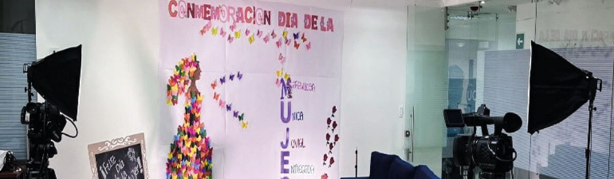 Set decorado para el día de la mujer